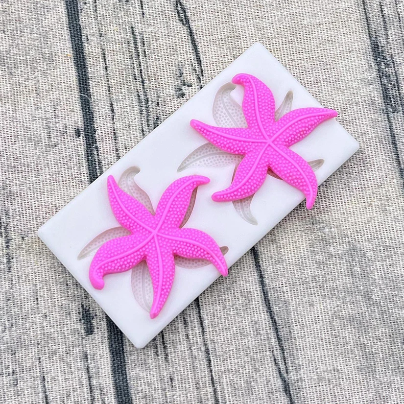 Starfish Silicone Sugarcraft Mold Cookie Cupcake Chocolate Baking Mold Fondant Cake Decorating Tools