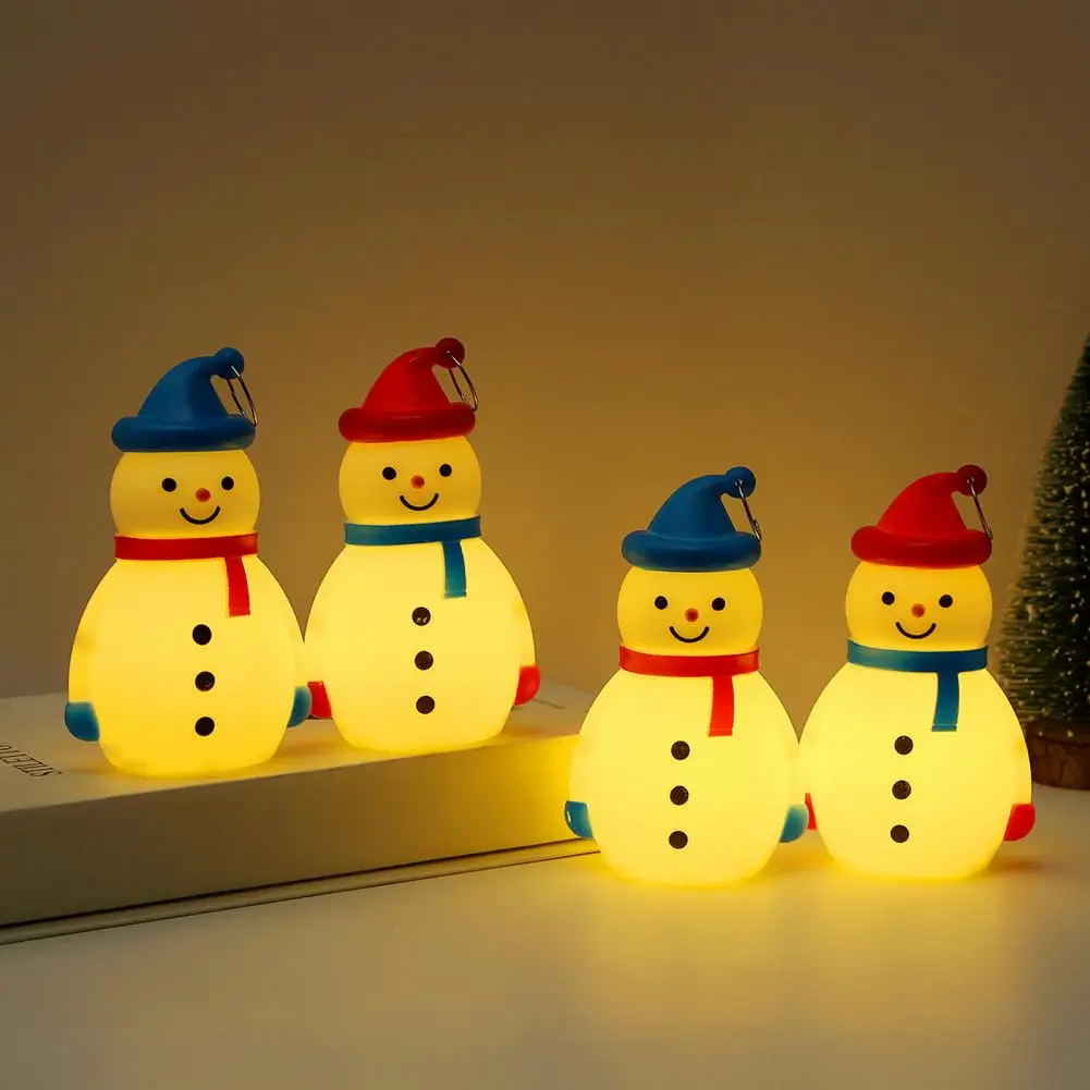 Christmas Snowman Night Light Battery Operated Led Snowman Night Light for Festive Christmas Decorations Home Hanging Snowman