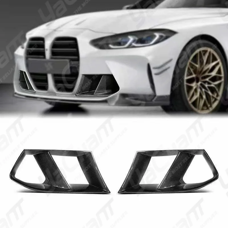 

Car-Styling CF Carbon Fiber MP Style Front Bumper Side Air Ducts Fit For 2021-2023 G80 M3 G82 M4