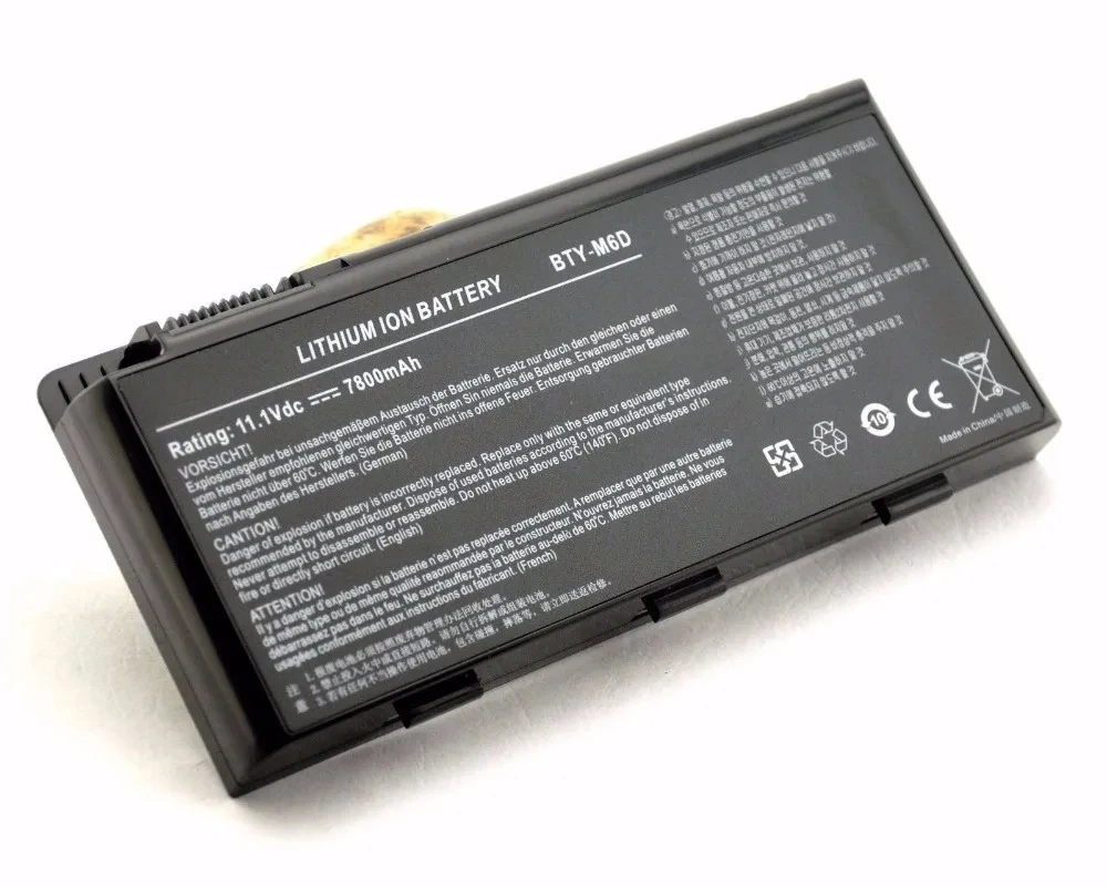 BTY-M6D 11.1V 7800mAh Laptop Battery For MSI GT783H GX660 GX660DX GX70H GX780R GT70 GT760 GT60 GT660