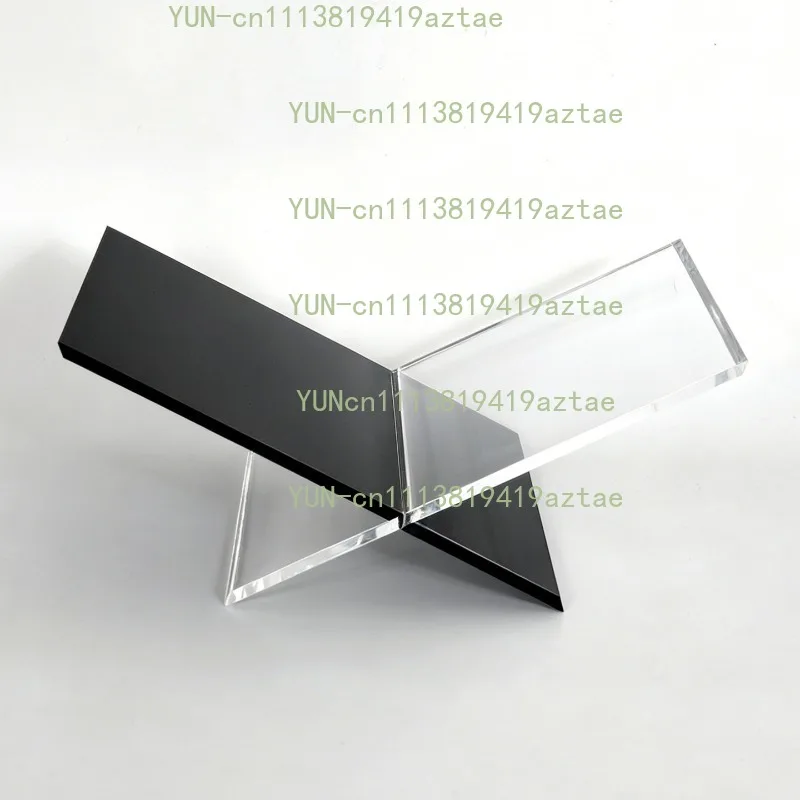 Book Page Display Stand Desktop Promotional Album Stand Model Room X Display Stand Transparent Acrylic Magazine Table