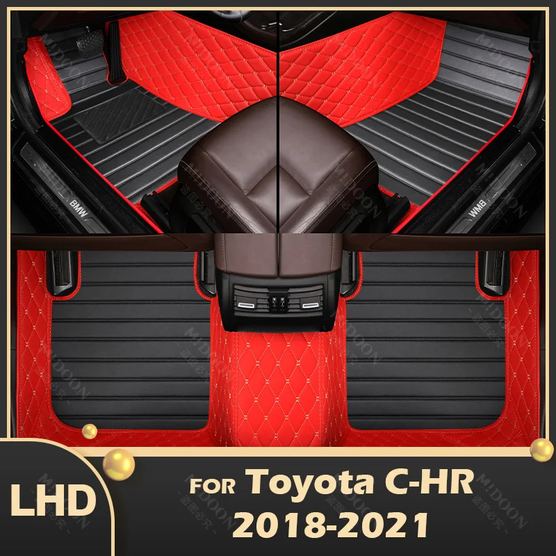 

Car Floor Mats For Toyota C-HR Non-Hybrid 2018 2019 2020 2021 Custom Auto Foot Pads Automobile Carpet Cover Interior Accessories