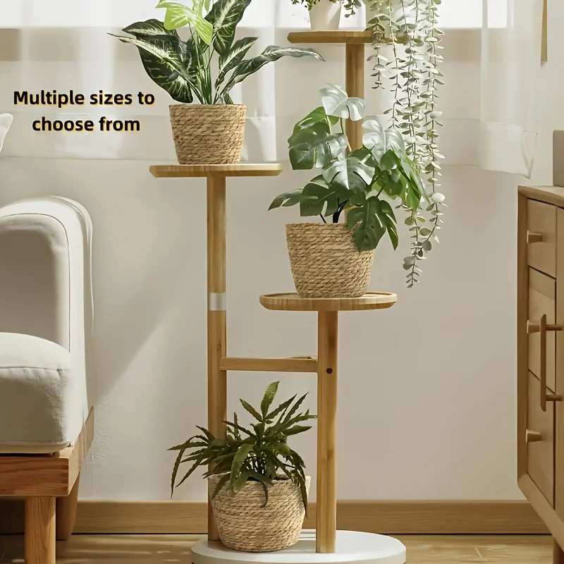 Handwoven Round Rustic-Style Planter, Perfect for Small and Medium Plants – Great for Indoor and Outdoor Decoration