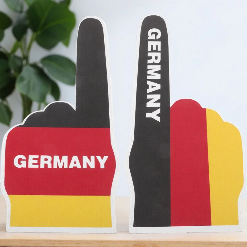 

1 Pair Portable Foam Finger Lightweight Decorative Hand Fan For Sports Cheerleading Victory Finger Prop Outdoor Soccer Party