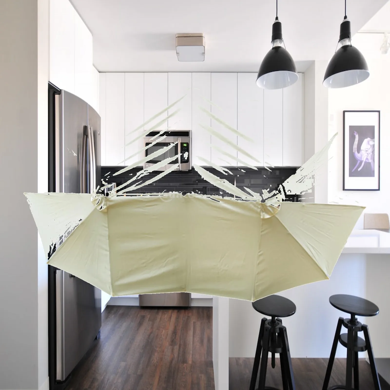 

Replacement Cloth for Three Heads Umbrella Outdoor for Balcony Camping Yard