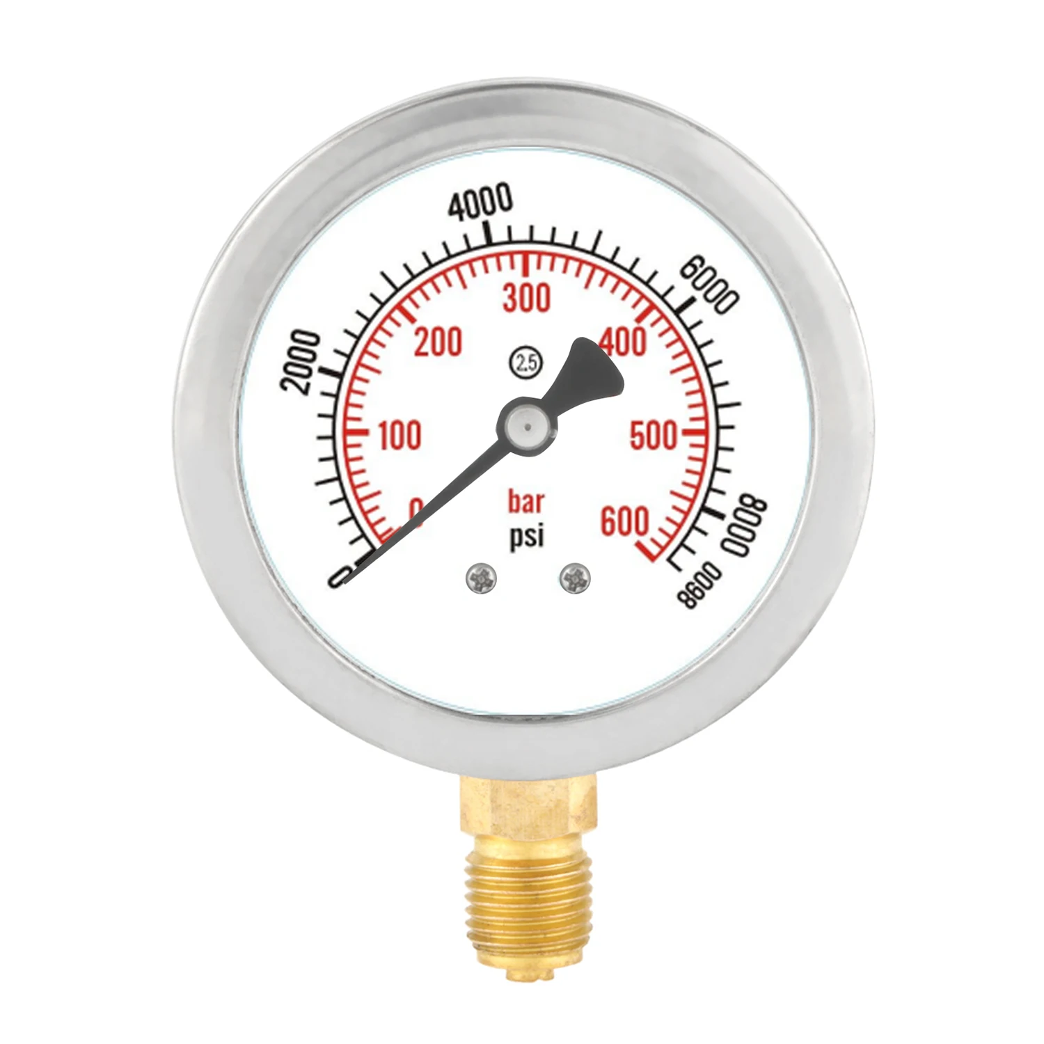 

0-600 бар, 0-8500 фунтов на квадратный дюйм, резьба 1/4 дюйма, циферблат, гидравлический счетчик воды, измерительный инструмент, металлический материал, 212 г, 1 шт.