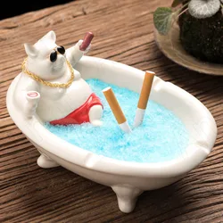 Creativity Ceramic Ashtray Funny Yuba Society Pig Decorative Office Desktop Ash Tray Cute Modern Home Decoration Ashtrays
