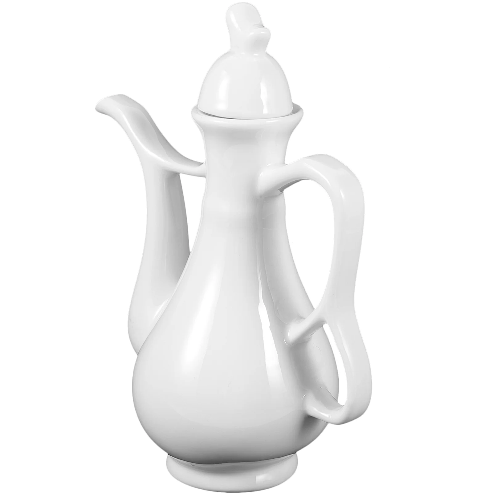 

Керамический горшок для вина в китайском стиле, винтажный домашний декор для бара, портативная ручка, дизайн носика, легкое наливание, чистящий кувшин для вина для кухни