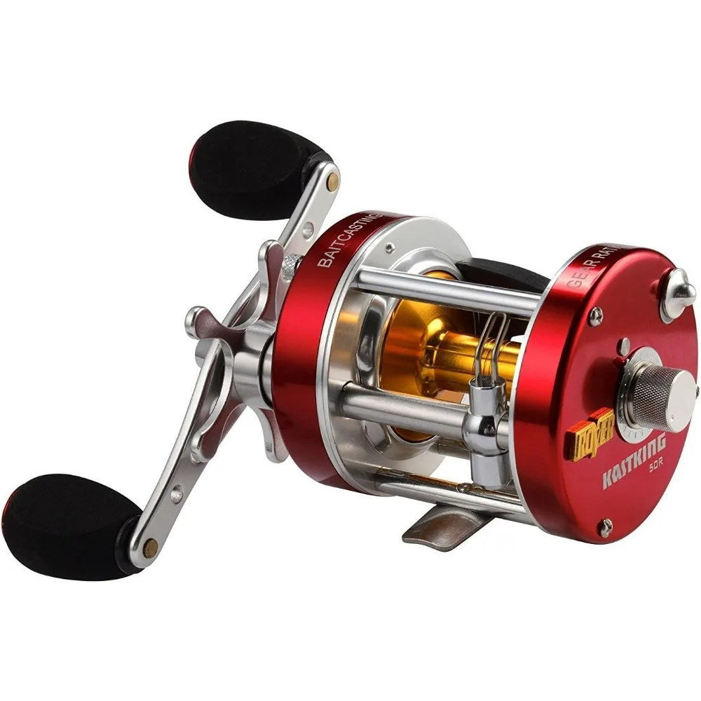 

Rover Round Baitcasting Reel, Perfect Conventional Reel for Catfish, Salmon/Steelhead,Striper Bass and Inshore Saltwater Fishing