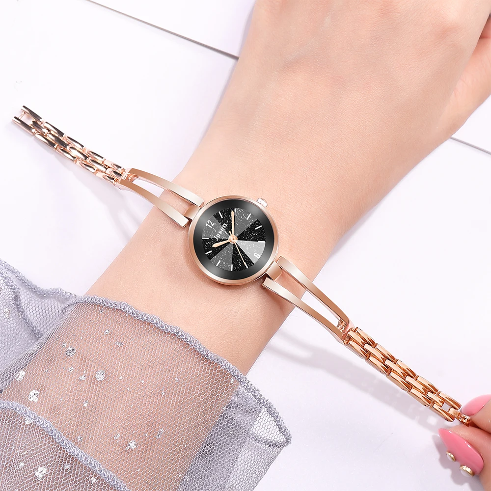 luxury fashion quartz steel women wrist watch