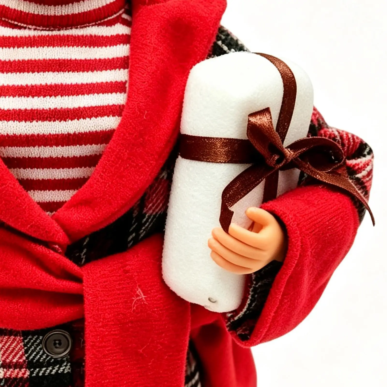 Standing Santa Claus Doll Soft Classic Vintage Standing Grandma Doll Christmas Santa Statue For Christmas Winter Daily Indoor