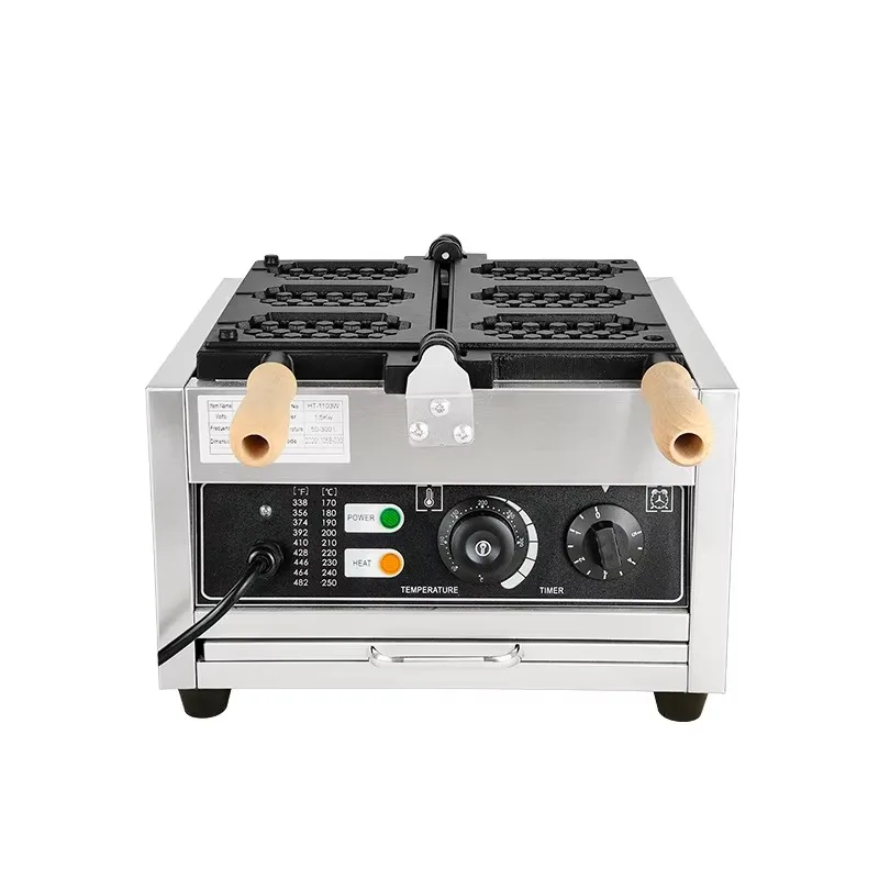 Commercial Digital Honeycomb Waffle Maker Machine 1500W Ice Creme Pop Cooker for Snack Bar