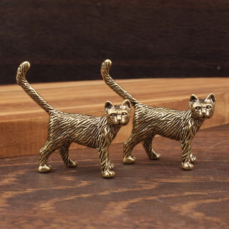 1/2 pieces of fun and creative cross-border creative ornaments long tail cat home decoration desktop