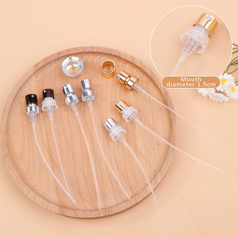 電気化学-噴霧器のボトルキャップ,アルミニウム香水瓶,15mmバヨネットタイプに使用されるマッチングノズル,1個