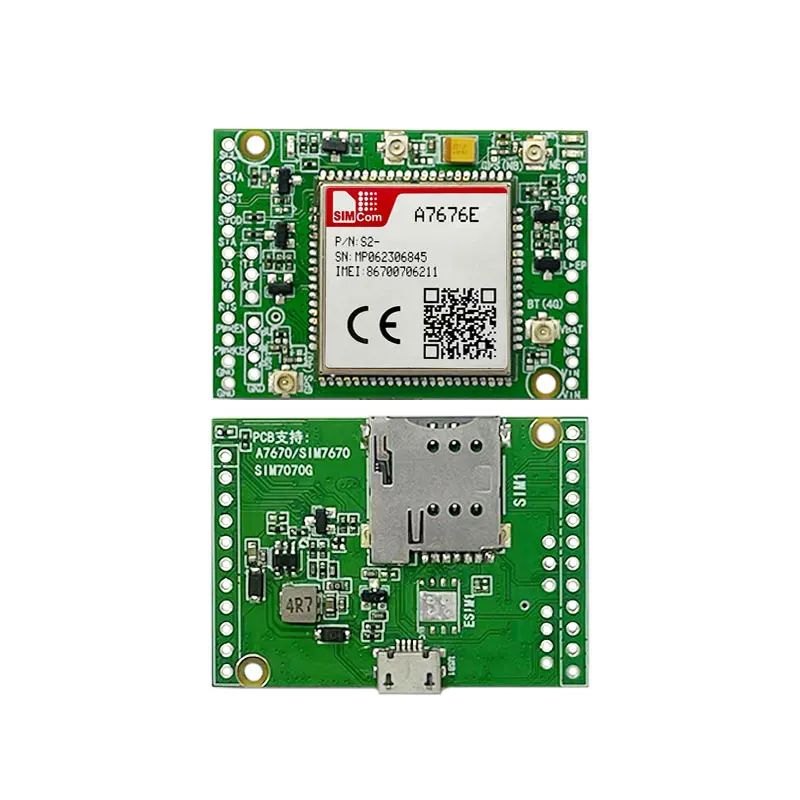 Carte de noyau de SIMcom A7676E CAT1, données de soutien + voix 1pcs LTE-FDD B1/v1./ B8/B20/B31/B72