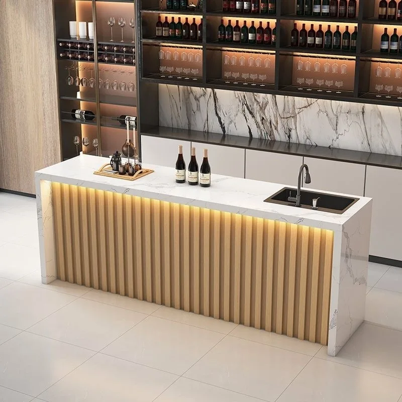 Company Water Bar Reception Bar Cafe Modern Marble Hotel checkout page