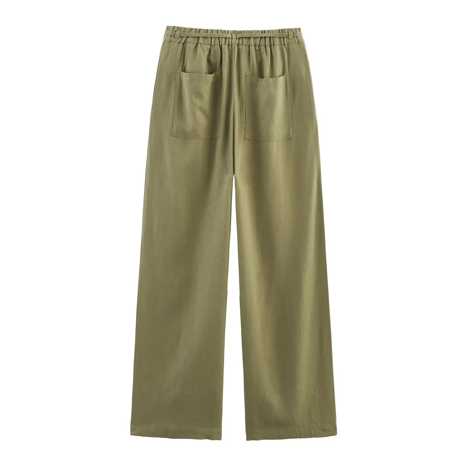 新しいリネンのワイドレッグパンツ。 簡単にシックで、とても快適で、リラックスした雰囲気を演出します。