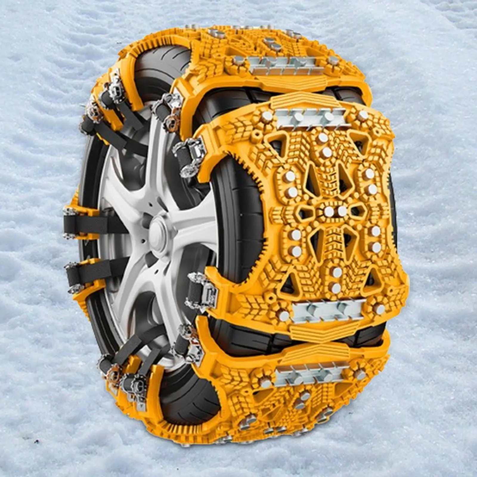 Vehicle Car Tyres Anti Slip Snow Chain Easily Mount Winter Security Chain Portable for SUV Trucks ATV Durable Lightweight