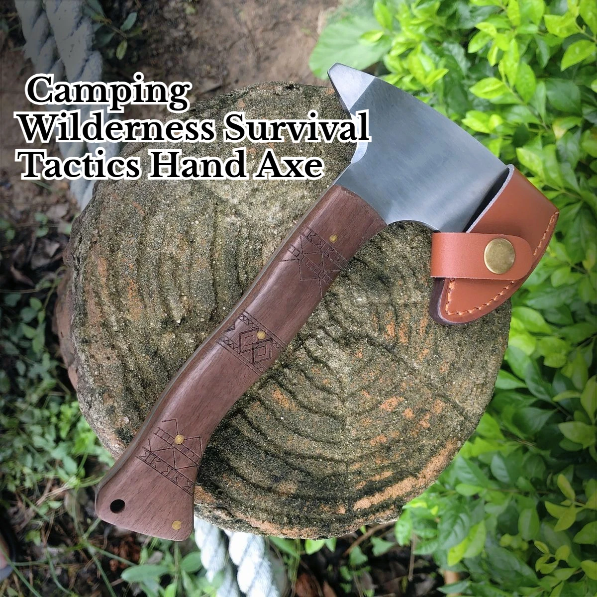 

EDC High-quality Hand-forged Emergency T-actical Hand Axe for Wilderness Survival Is A Convenient Household Woodcutting Tool