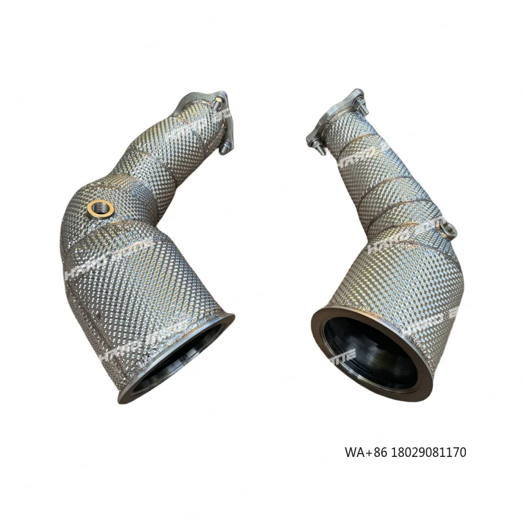 

Высококачественный термозащитный патрубок из нержавеющей стали 304 для выхлопных систем RS4 B9 и RS5 B9 с мини-катализатором