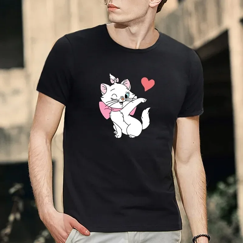 The Aristocats Marie 100% Cotton T Shirt Men Women Summer O-Neck Short Sleeve Tshirt Boys Girls Casual T-Shirts Streetwear Tops