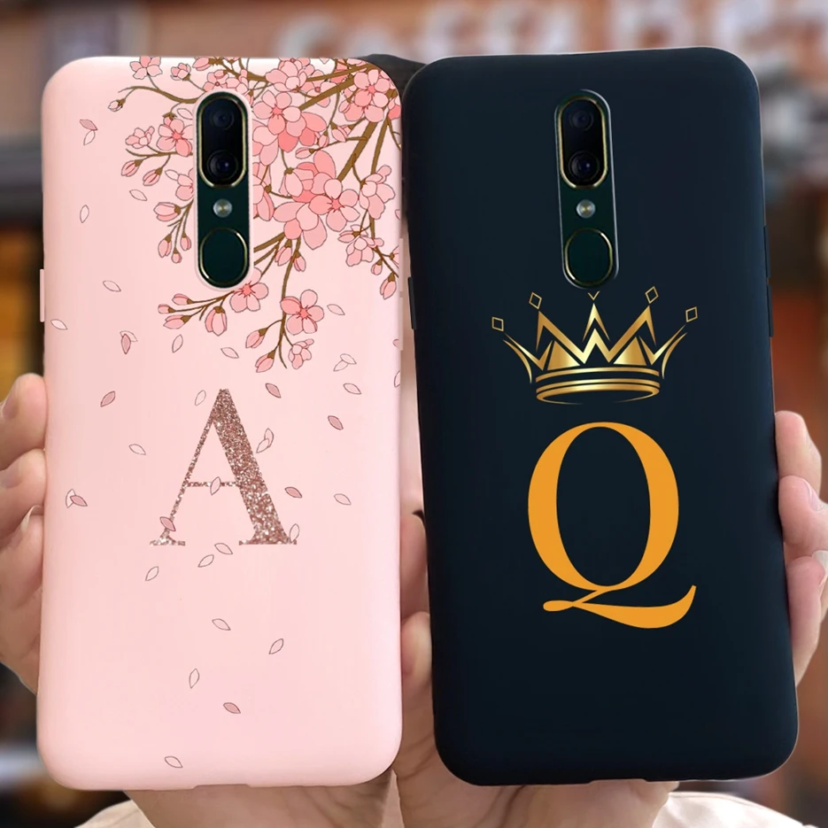 For Oppo F11 / Oppo F11 Pro Case 6.53'' Cute Crown Letters Cover Soft Silicone Phone Case Dor Oppo F11 OppoF11 Pro Fundas Bumper