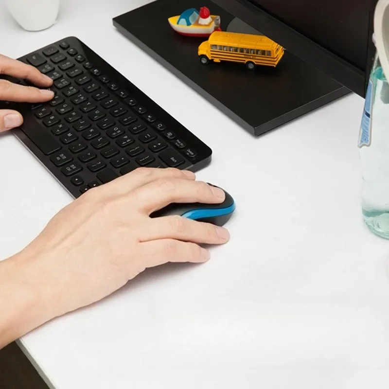 Logitech M185 Wireless Mouse Silent Click 2.4G USB 1000DPI Long Battery Life Compact for PC Laptop Office Gaming Mouse