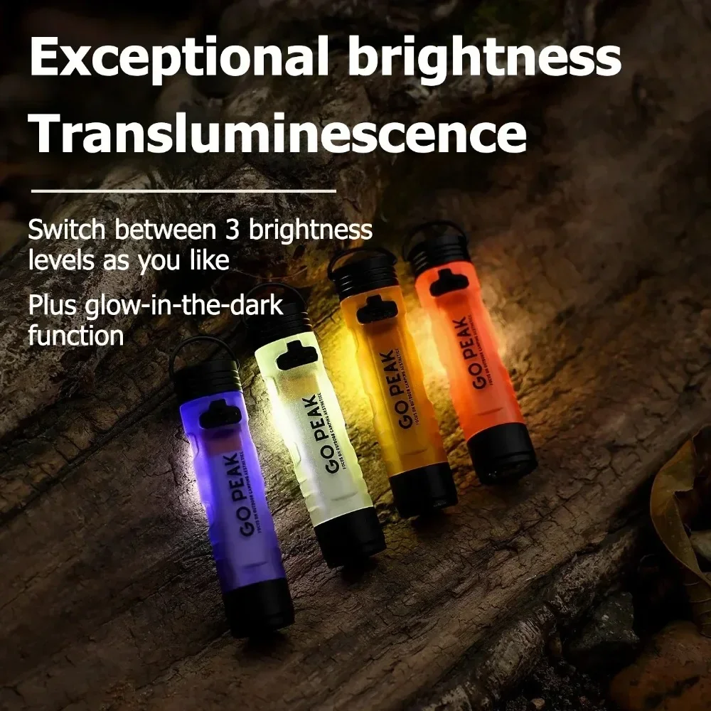 **GOPEAK 5050 Small Light Outdoor Key Clip Cap Ambient Led Long Endurance Disaster Relief Emergency Pocket Mini Flashlight