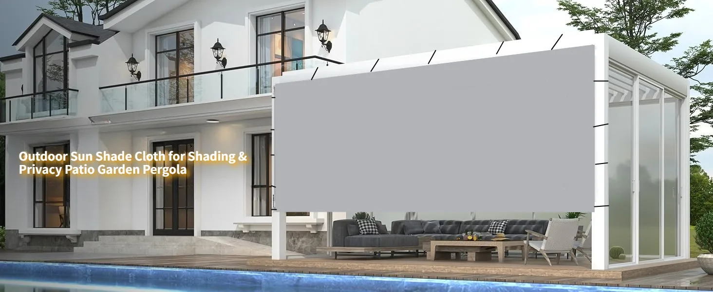 Wasserdichte Outdoor-Markise mit Ösen Sonnenschutz-Segel Garten Camping Wandern Sonnenschutz Sonnenschirm Pergola Zelt Tarp-Abdeckung – Detail 1