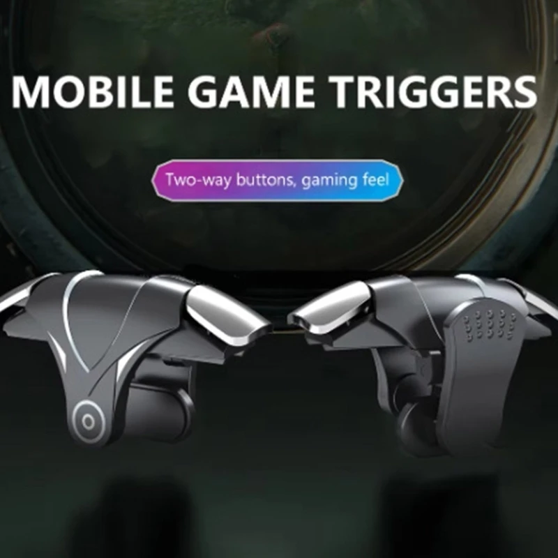 Mobile Game Controller Gamepad Flexible Sensitive Gaming Aim Shoots Triggers Joysticks Button for 14mm Thickness Phone