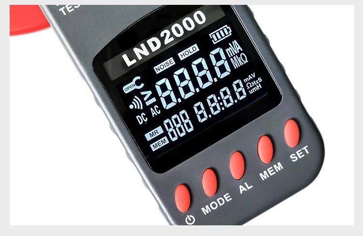 LND2000 Digital Clamp Meter Earth Resistance Tester Essential Testing Equipment