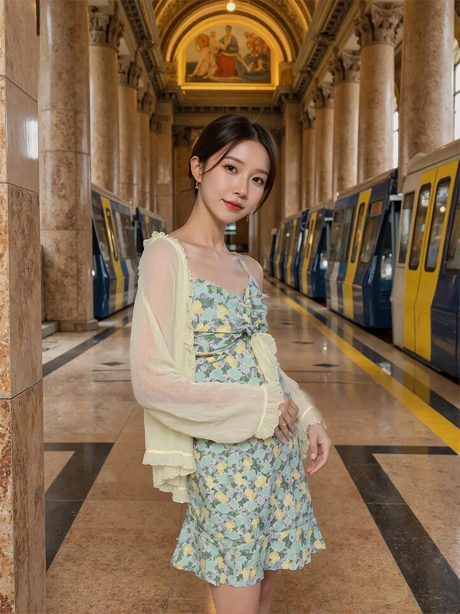 بلوزات قطنية نسائية بيضاء كبيرة الحجم مقاومة للشمس وأكمام قصيرة من الدانتيل أنيقة للسيدات سترة صيفية طويلة كورية مقاس كبير #5