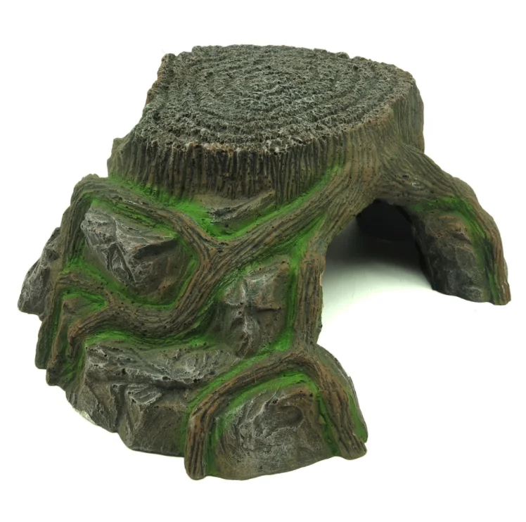 2024 Resin Turtle Amphibians Tortoise Basking Reptile Platform Tank Aquatic Water Rock Ladder Basking Island Climb