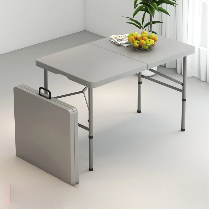 Portable Rectangular Foldable Table For Outdoor Stall Home Study Simple Small Dining Desk With Matching Chair Set