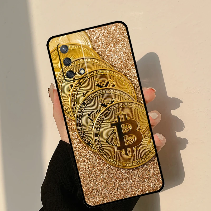 OPPO A91 A93 A96 A76 A16 A15 A17 A5 A9 A53 A52 A72 A77 A54 A74 A94 A54S A53S 용 비트코인 BTC 케이스