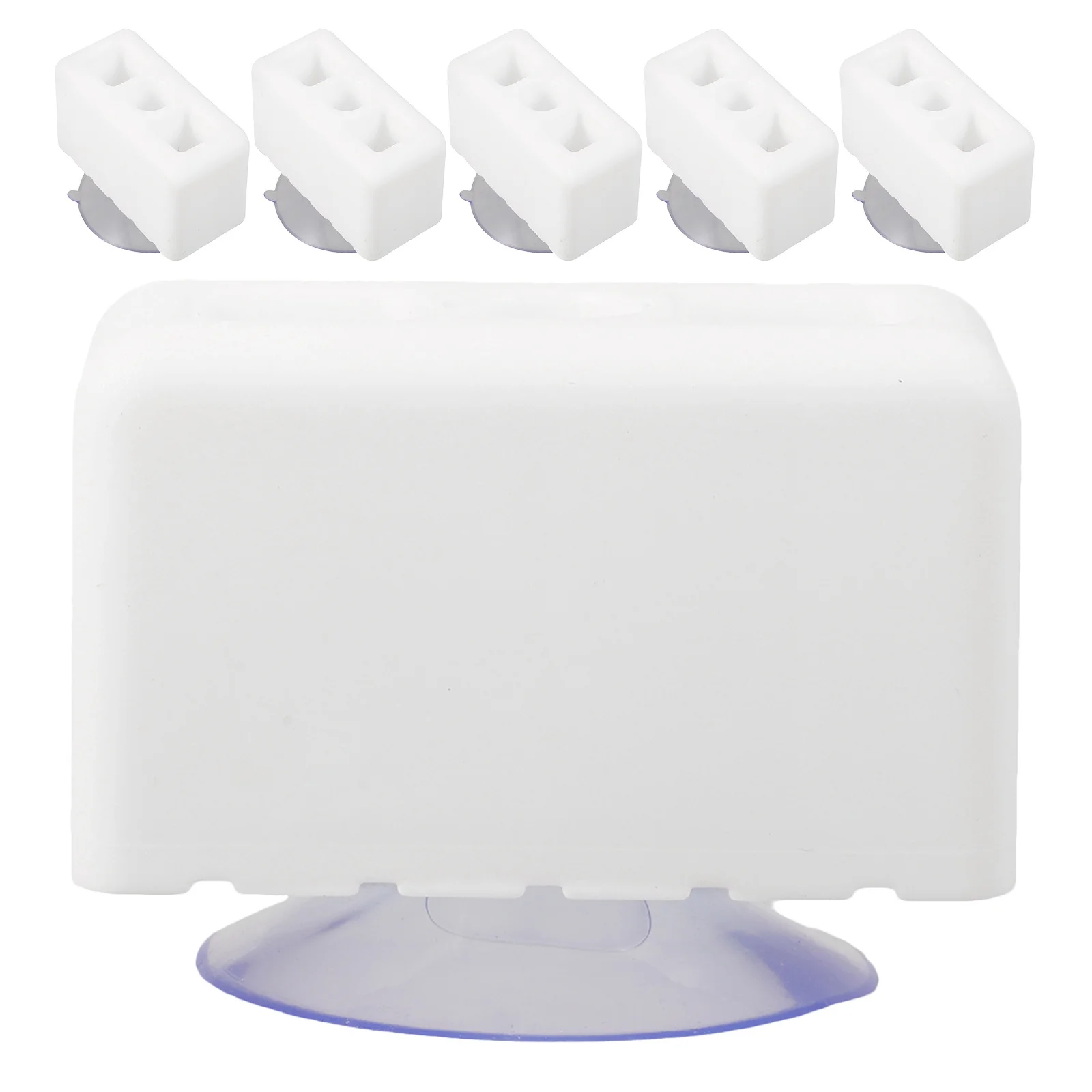 6 Stück Rutschfeste Laufstall-Verbinder Starke Saugkraft Kunststoff-Befestigungen für Kinderspielbereich Zaun-Stabilisator Hardware