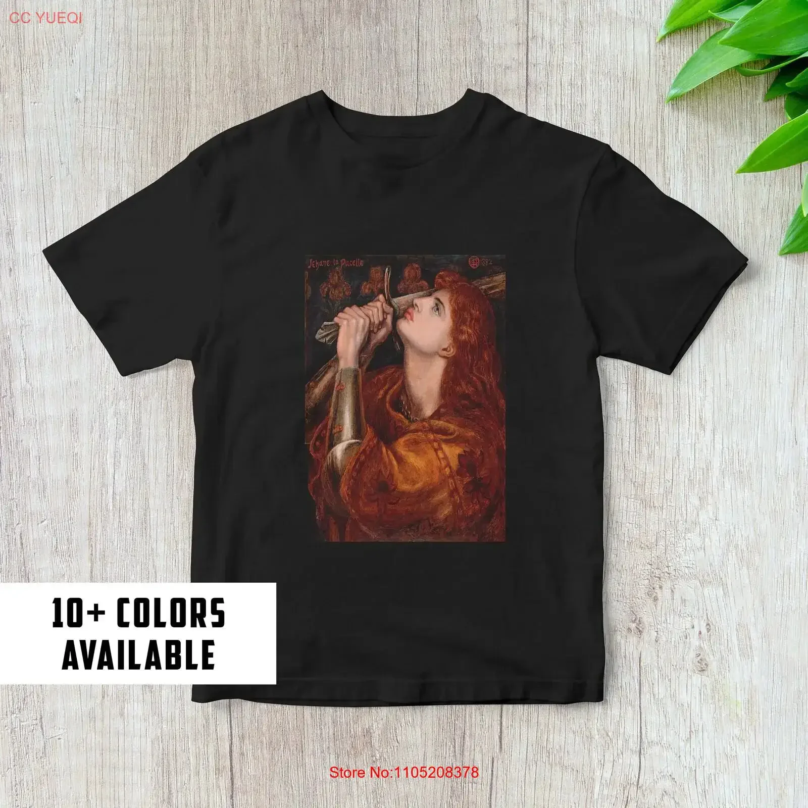 Arte t camisa dante gabriel rossetti joana do arco 1882 vintage estética renascentista vintage lavado topo para uso diário