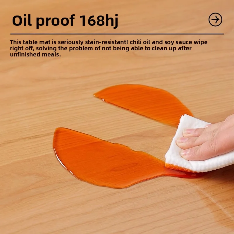 Soft glasspvcTransparent tablecloth, dining table cover, washable, waterproof, oil-proof, heat-resistant, plastic table protecto