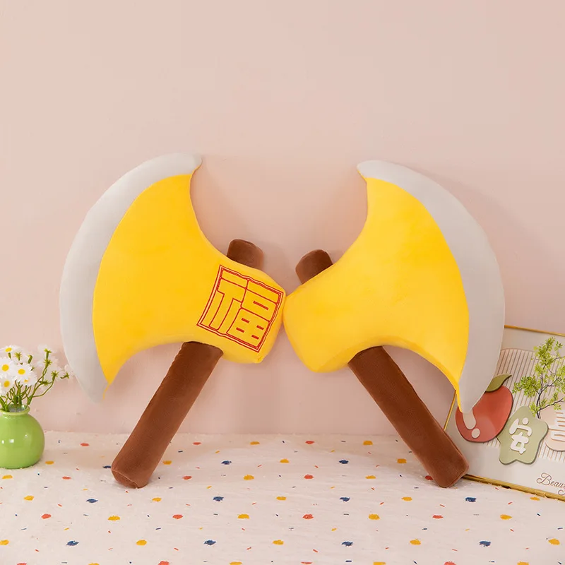 

Creative axe pillow, plush toy doll, cute funny, lucky word axe doll, housewarming gift toys