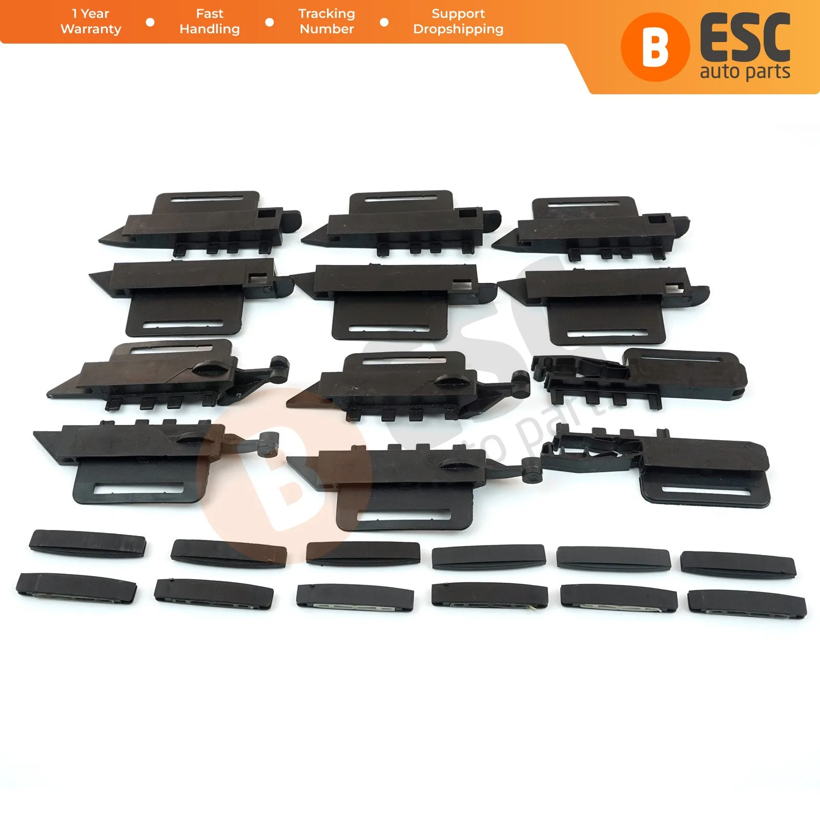 ESC Auto Parts ESR45 Roof Curtain Repair 24 Pieces Set 84001TY For Peugeot 307 SW Fast Shipment Free Shipment Ship From Turkey