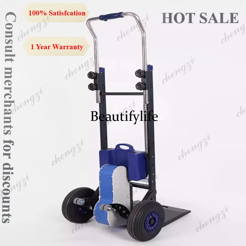 

A81 Electric Stair Climbing Carts Loading and Unloading Vehicle Home Appliance Climbing Carts Fully Automatic Business Vervoer