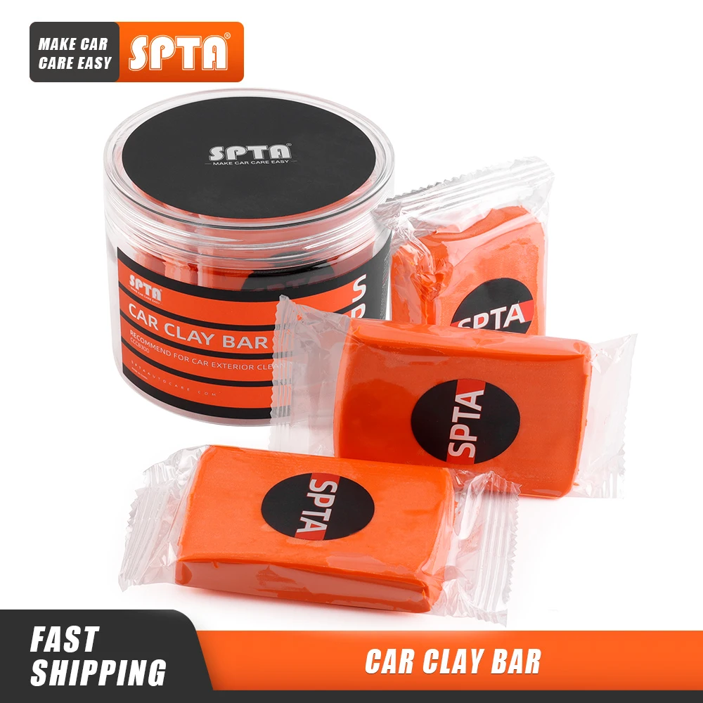 SPTA 3Pcs Car Clay Bar Vehicle Washing Cleaning Tools Cleaner Auto Care Washer Sludge Mud Remove Handheld Detailing Accessories