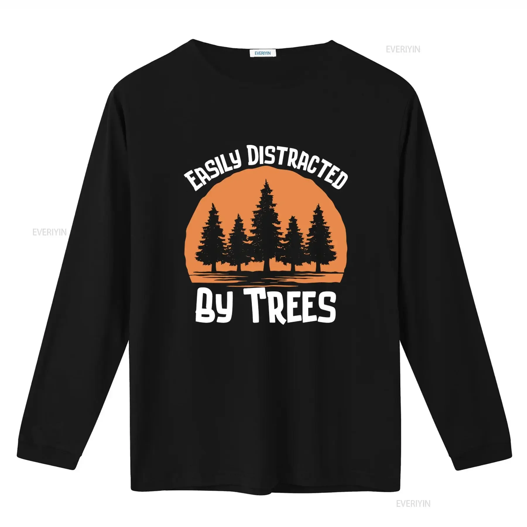 Easily Distracted By Trees T Shirt Funny Tree Arborist Planting Lover Design Comfortable Cotton for Nature Enthusiasts vintage