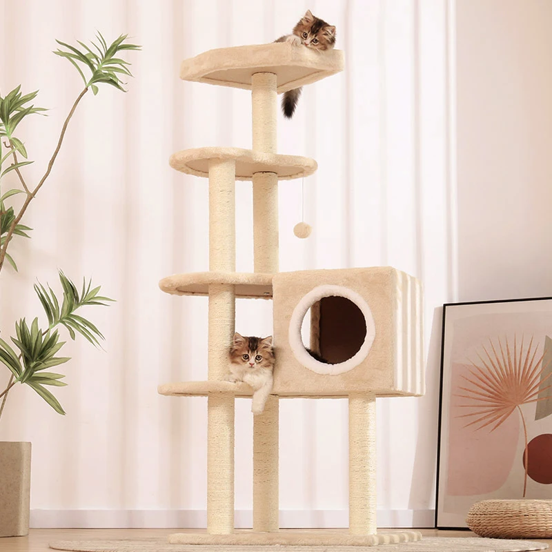 Cat Climbing Frame Nest One Sisal Small Toy Cat Scratching Frame Supplies Scratching Board Cat Tree House