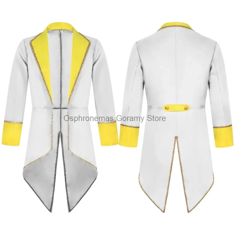 

Halloween Cosplay Men Tuxedo Costume Medieval Vintage Costume Medium Long Men's Coat Party Costume
