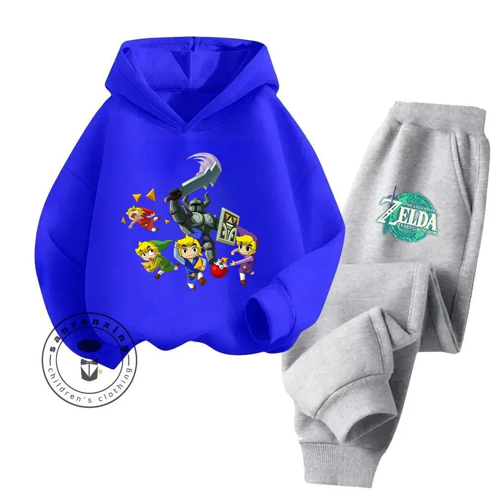 Chic Cartoon The Legend of Zelda adatto per ragazzi e ragazze abiti alla moda con Iconic 2024 Cartoon Artwork felpa con cappuccio