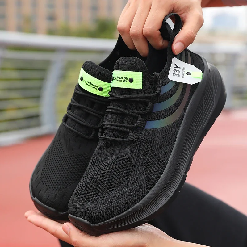 Herren Freizeitschuhe Modische und Atmungsaktive Mesh-Flachschuhe 2026 Vulkanisierte Turnschuhe für Outdoor-Laufen und -Gehen – Detail 6