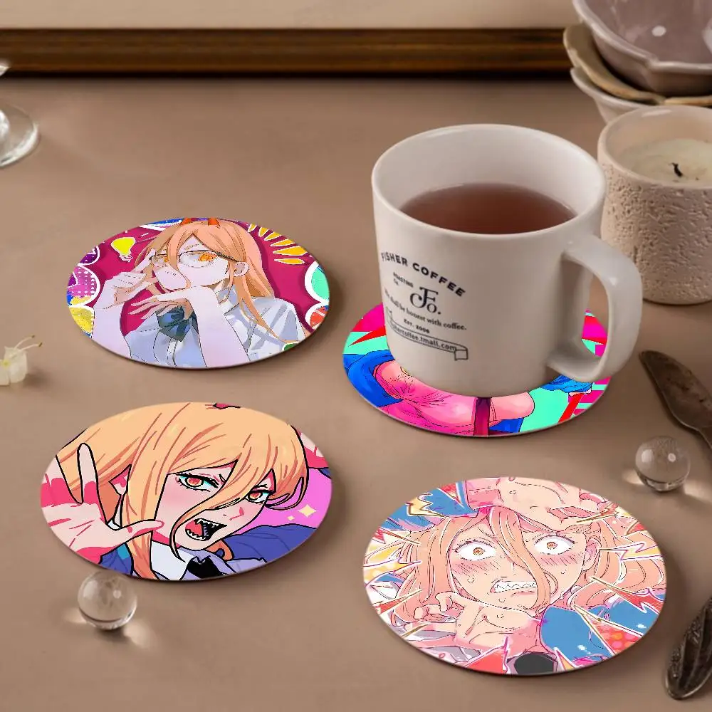 

Power Comic Character Coaster Wooden Drink Tray Suitable for Restaurants and Coffee Shops Easy To Wash and Clean