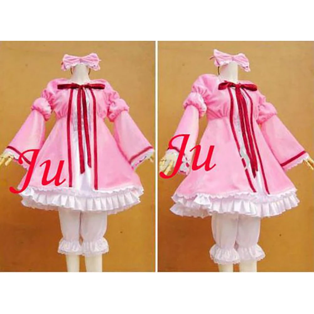 fondcosplay Rozen Maiden Hinaichigo sd Outfit doll pink cotton Dress Cosplay Costume CD/TV[CK765]