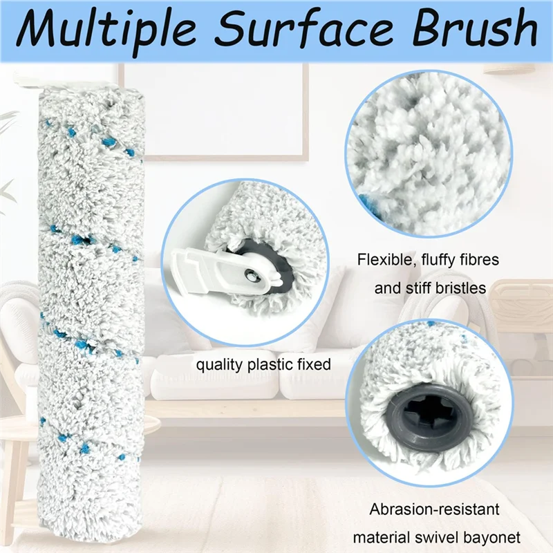 

BHBD-запасные части для Bissell Crosswave Hydrosteam 35151, вакуумная щетка в рулонах, щетка для чистки вакуумного фильтра